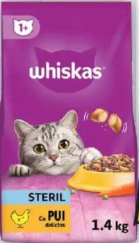 Whiskas hrană uscată pentru pisici 1.4kg