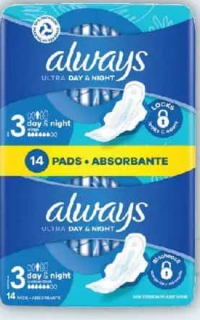 Always Ultra Absorbante periodice 12/14/16/18buc