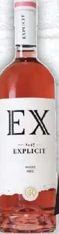 Recas Explicit Vin roze, sec, 0.75l