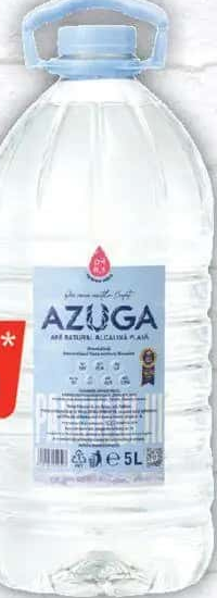 Azuga apă de izvor natural alcalină plată 5l