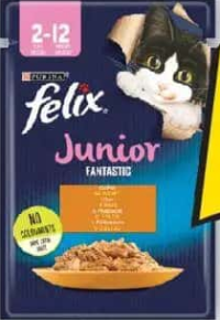 Felix Junior hrană umedă pentru pisici 85g