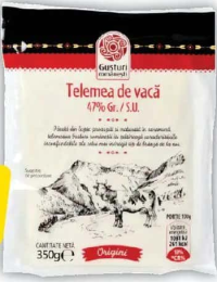 Gusturi Românești Telemea de vacă 47% grăsime 350g