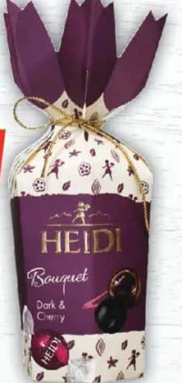 Heidi Bouquet praline cu cacao și cireșe confiate, dark & cherry, ciocolată cu alune/ciocolată cu co