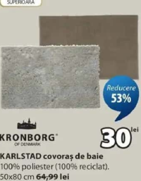 Kronborg Karlstad covoraș de baie 50x80 cm