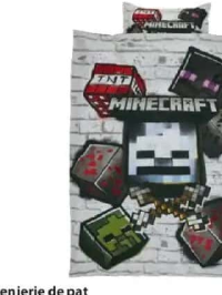 Minecraft lenjerie de pat 140x200 cm