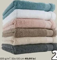 Kronborg Nora prosop 100% bumbac 600 g/m² 50x100 cm