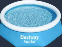 Bestway Piscină gonflabilă rotundă 244 x 61 cm, 1880 L