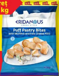 Eridanous Puff Pastry Bites cu brânză 1.2kg