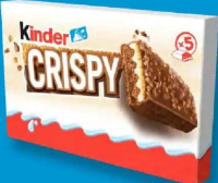 Kinder Crispy baton crocant cu înveliș de ciocolată 5x34g