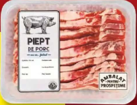 Piept de porc fără os feliat 500g
