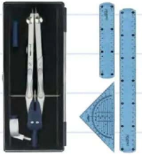 Crelando Trusă geometrie / Compas, 1 buc. / 1 set