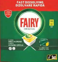 Fairy Detergent capsule pentru mașina de spălat vase All in One 116 buc.