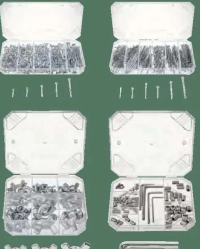 Parkside Șplinturi/Piulițe/Șuruburi/Cuie, 1 set