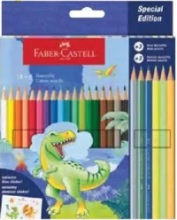 Faber-Castell Creioane colorate 18+6 dinozauri