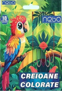 Nebo Creioane colorate hexagonale 18 culori/set