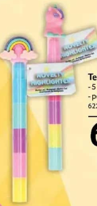 Textmarker 5 vârfuri interschimbabile