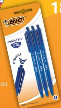 BIC Pix Round Stic Clic 3buc