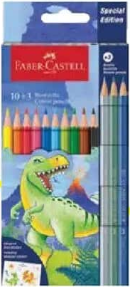 Faber-Castell Creioane colorate 10+3 dinozauri