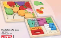 Momki Puzzle lemn 12 piese