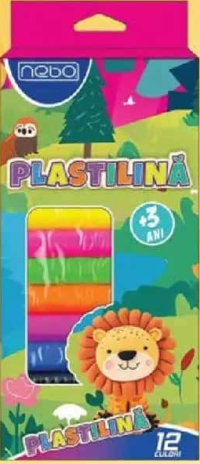 Nebo Plastilină 12 culori/set