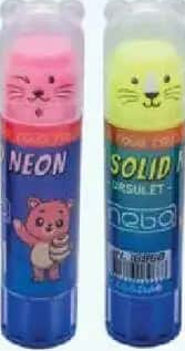 Nebo Adeziv solid 8g, diverse culori neon