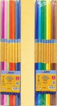 ARHI DESIGN Hârtie creponată 50x150 cm, 8 culori/set