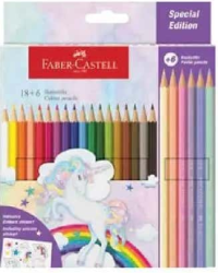 Faber-Castell Creioane colorate 18+6 unicorni
