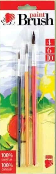 ICO Paint Brush pensule 4-6-10 3 blister