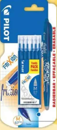 Pilot FriXion Roller Ball, 6 rezerve, 0.7 mm