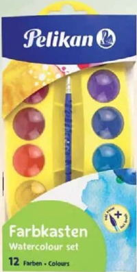 Pelikan Acuarele Junior 12 culori cu pensulă