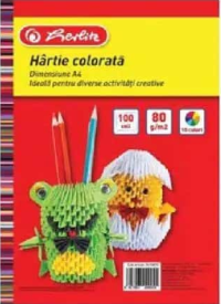 Berling Hârtie colorată A4, 80 g/m², 10 culori/set