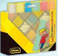 Idena Cretă colorată groasă, 6 culori/set