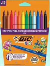 BIC Carioci lavabile 12 culori/set