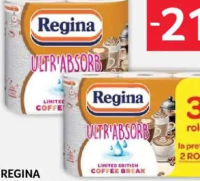 REGINA Ultra'absorb Prosop de bucătărie 3 straturi, 2/3 role