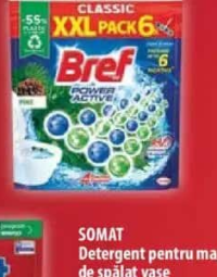 Bref Odorizant solid pentru toaletă 6 x 50 g