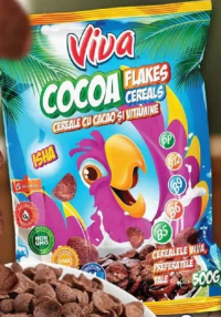 Viva Cocoa Flakes cereale cu cacao și vitamine 500g