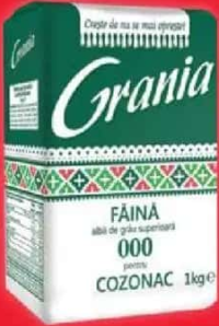 Grania Făină albă de grâu superioară 000 pentru cozonac 1kg