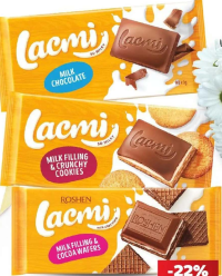 Roshen Lacmi Ciocolată diverse sortimente 90g/100g
