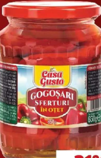 Casa Gusto Gogosari sferturi în oțet 650g
