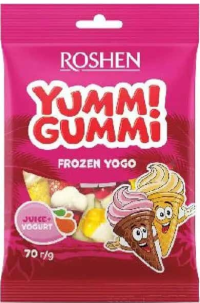 Roshen Yummi Gummi Jeleuri Frozen Yogo 70g