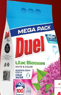 Duel Detergent automat pentru rufe Liliac Blossom 100 utilizări 9 kg