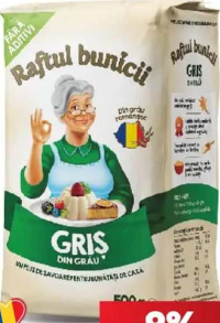 Raftul Bunicii Griș din grâu 500g