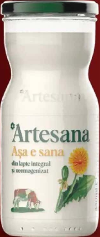 Artesana Sana cu lapte de vacă 3,5% grăsime 350ml