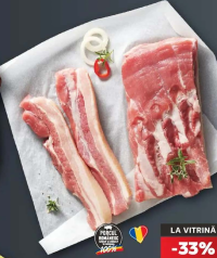 Porcul Românesc Piept de porc cu os feliat ideal pentru grătar kg