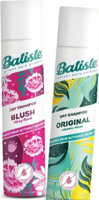 Batiste Șampon uscat diverse sortimente 350ml