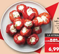 Ardei iuți roșii umpluți cu cremă de brânză 100g
