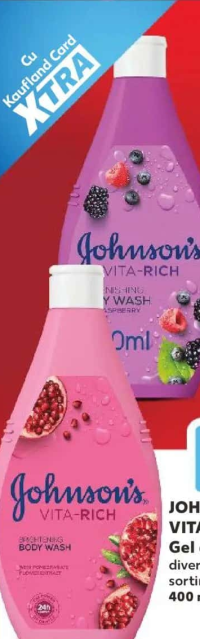 Johnson's Vita-Rich Gel de duș diverse sortimente 400 ml