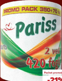 Pariss prosop de hârtie 420 foi