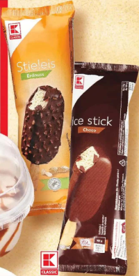 K Classic Înghețată pe băț vanilie și ciocolată/vanilie și alune 120ml