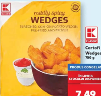 K-Classic Cartofi Wedges 750g